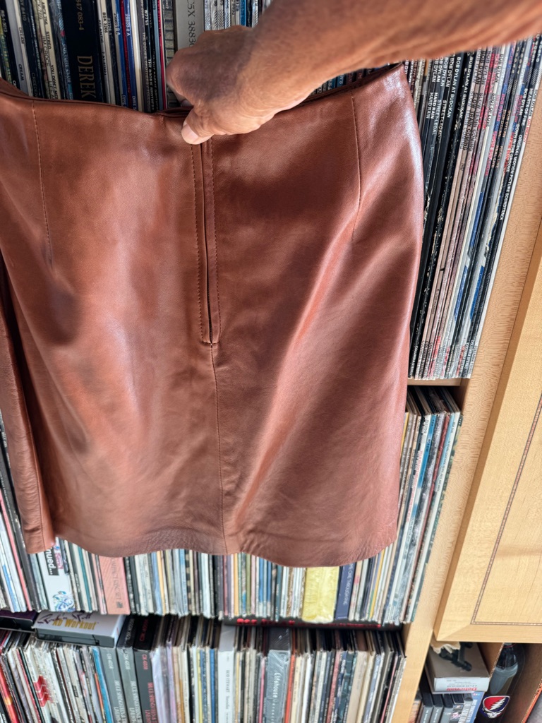 Price Drop: Kenar, Nwt, Fully-Lined, Rust/Cognac Lambskin Leather A-Line Skt, 10